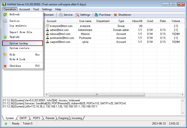 System Backup