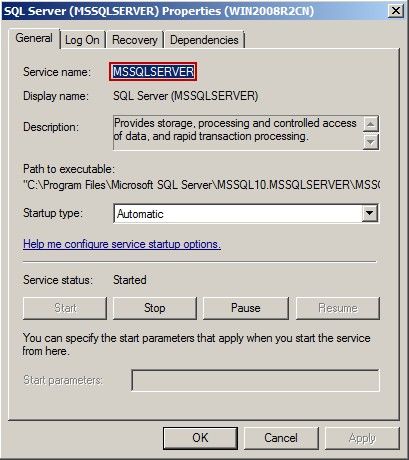 SQL Server Properties