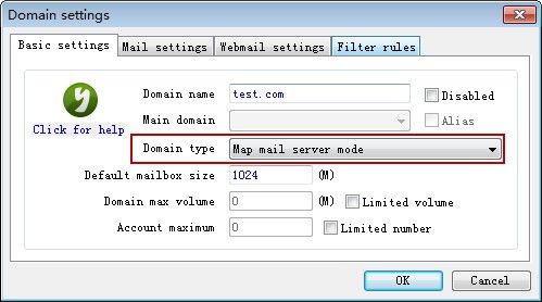 Map Mail Server Mode