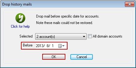 Drop History Mails