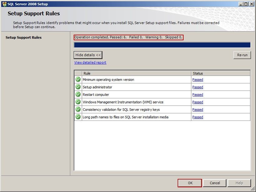 Setup Support Rules