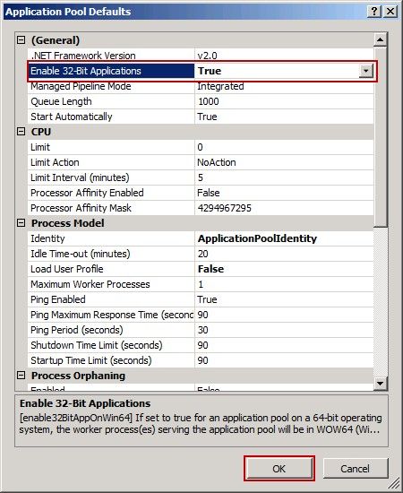 Application Pool Defaults