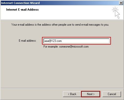 Internet E-mail Address