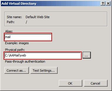 Add Virtual Directory