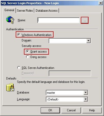 SQL Server Login Properties